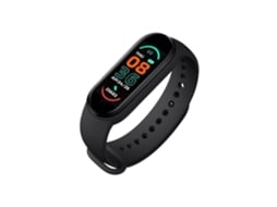M6 Smart Watch Sports Bluetooth Heart Rate Fitness Tracker para Relógios M6 Preto -Bh3099