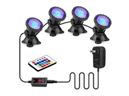 Luz Subaquática Da Lagoa Da Fonte Impermeável com Controle Remoto Multicolorido Ajustável