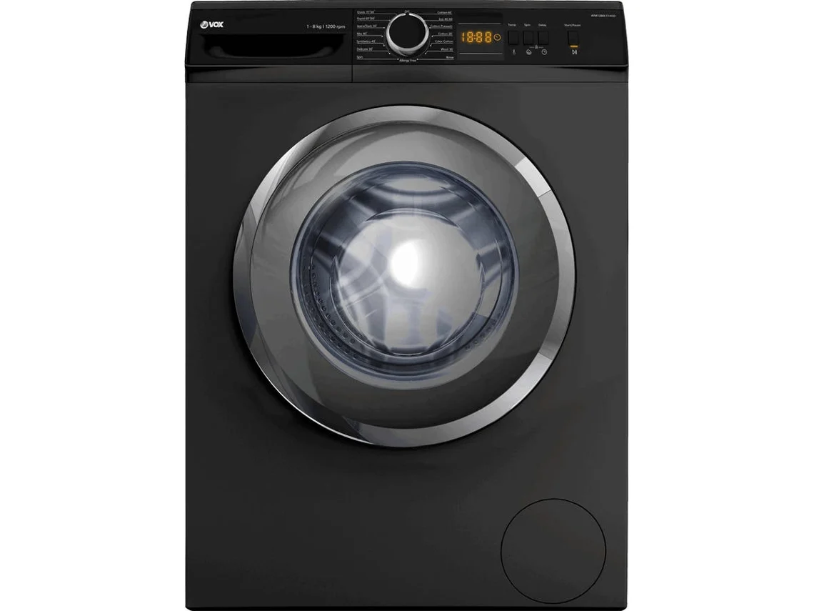 Máquina de Lavar Roupa VOX WM1280LT14GD (8 kg - 1200 rpm - Preto)