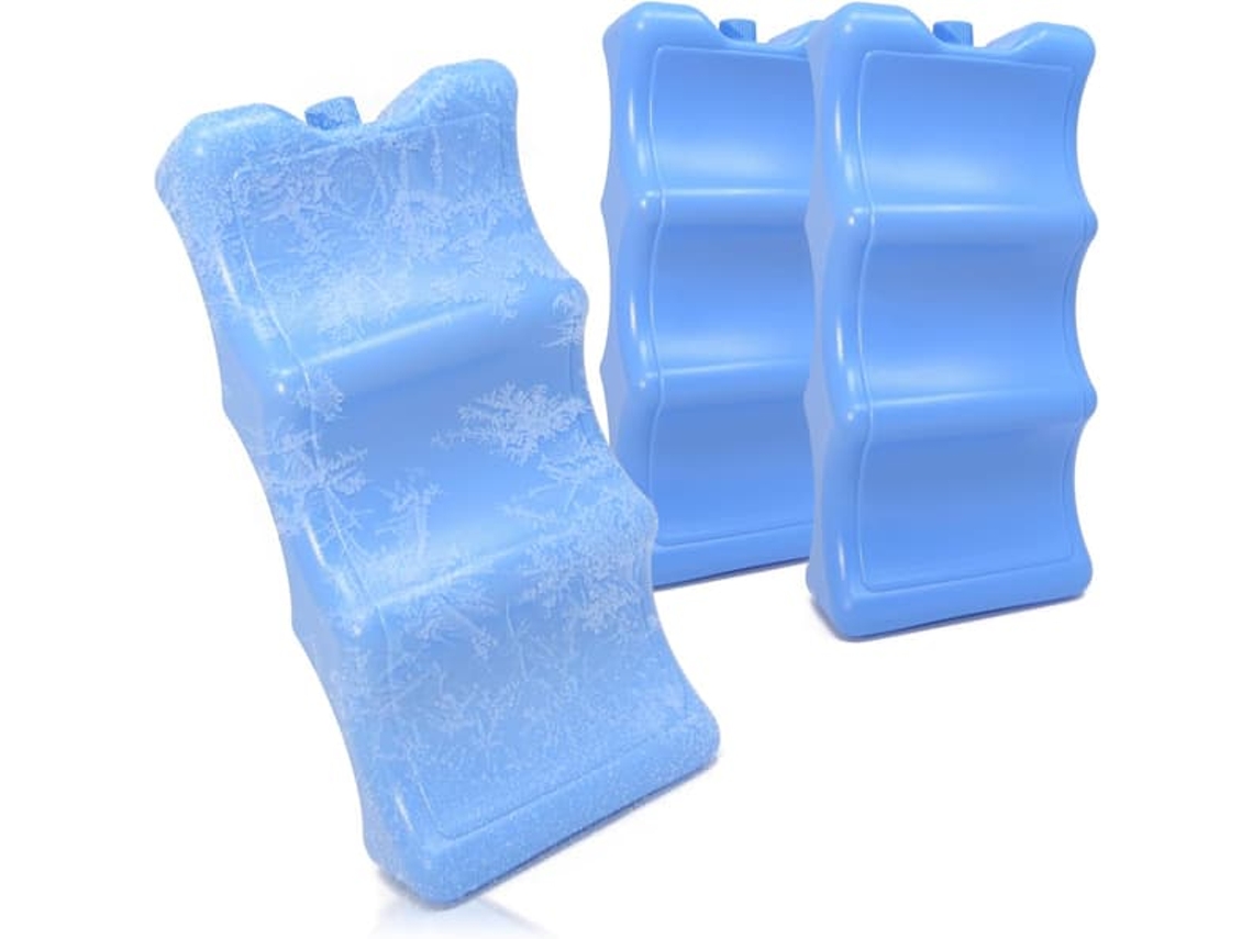 Conjunto De 3 Elementos De Resfriamento Para Potes E Garrafas Pequenas, Bolsas De Gelo, E Caixas Térmicas