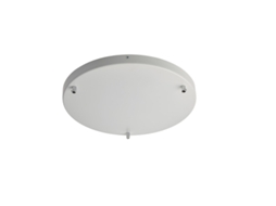 Rosa - Rosa Multicabos Em Ferro Branco Diâmetro 40 Com 3 Furos H. 3 - Ø40 - Bl290-pl3-dm40-bco