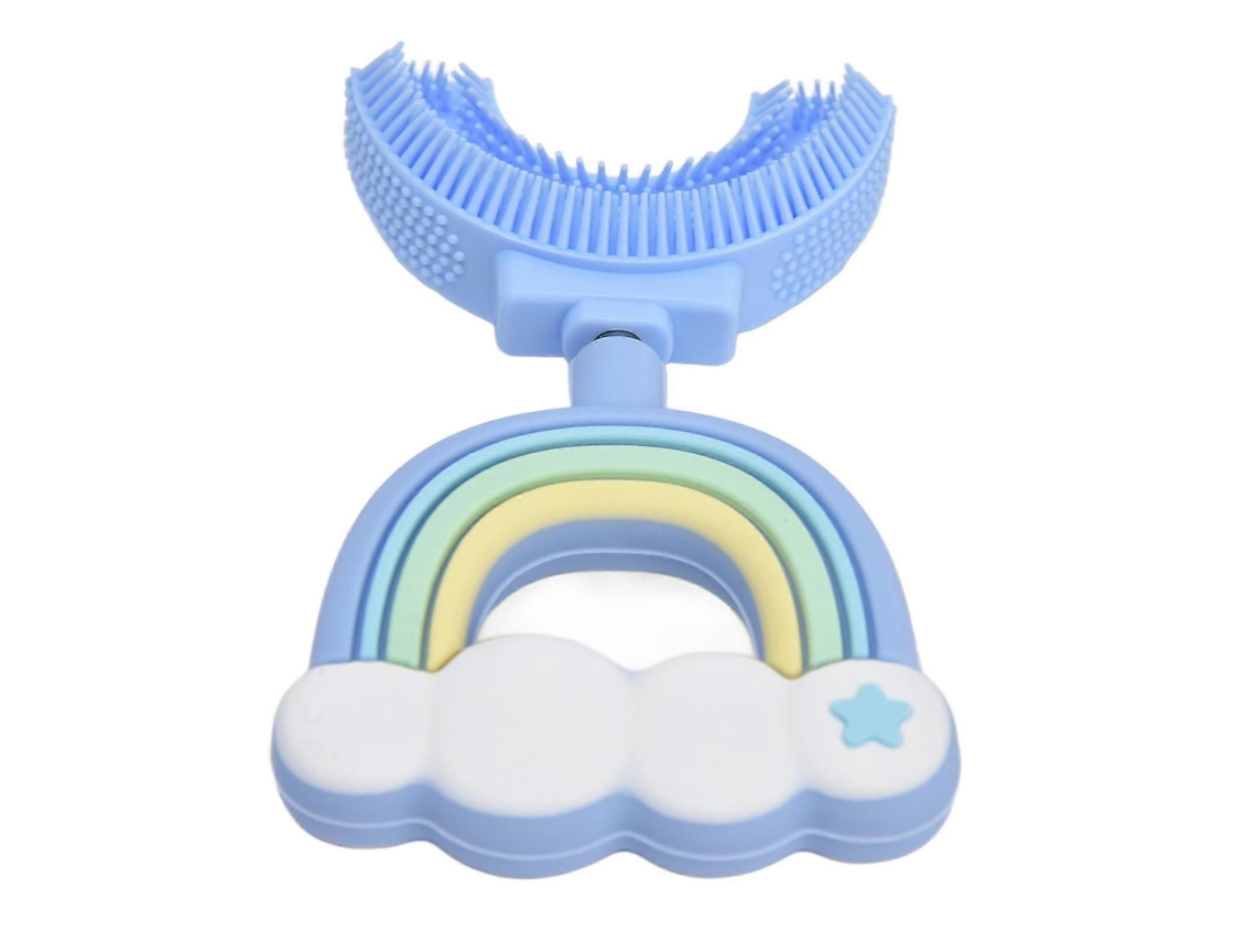 Escova De Dentes De Silicone Em Formato De U Para Crianças.