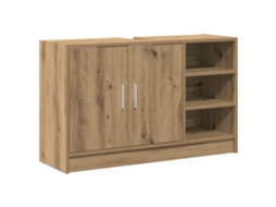 Conjunto 1 Armário De Banheiro Vidaxl Castanho Derivados De Madeira (90 X 29 X 55 Cm)