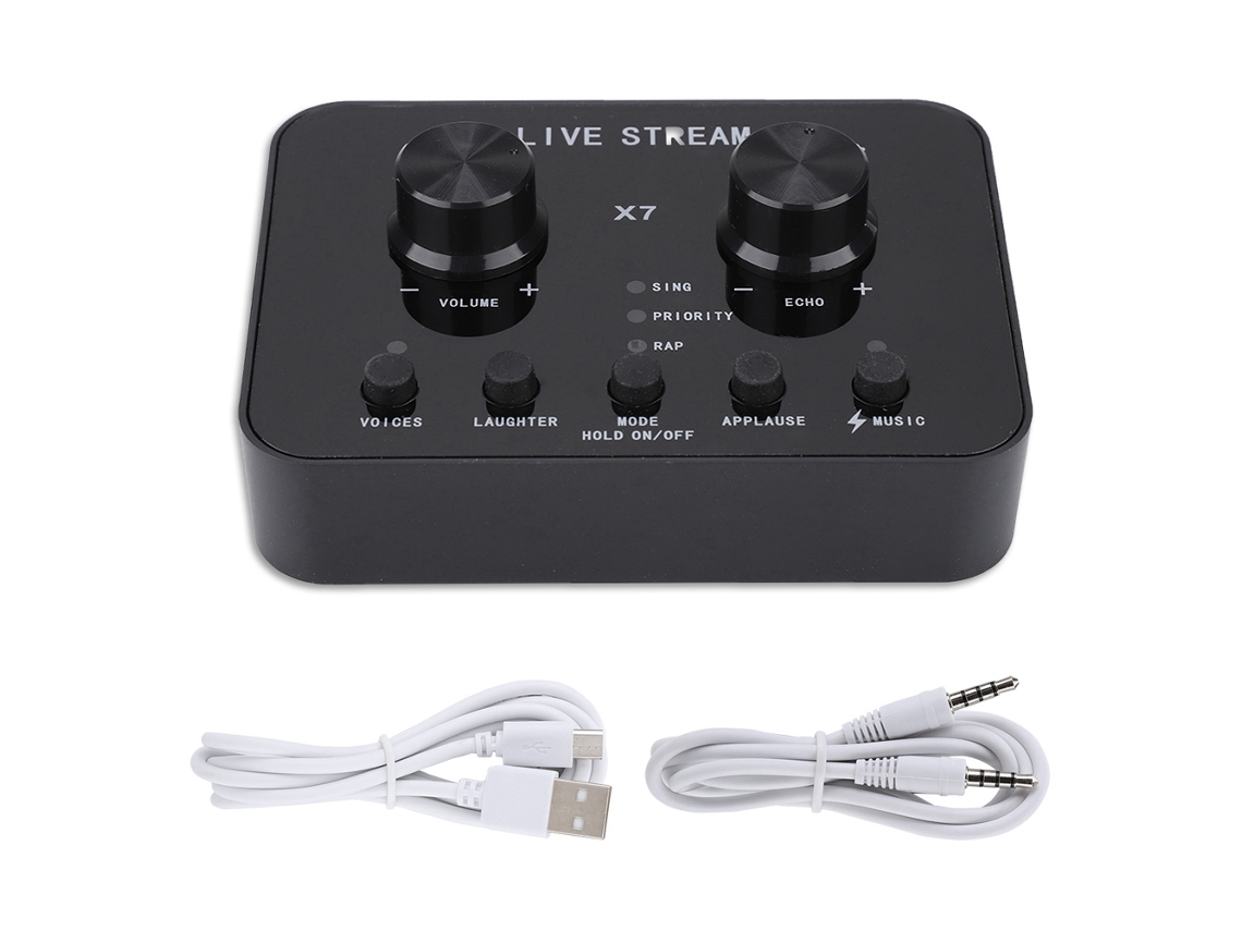 Placa De Som Externa (compatível Com Celulares E Computadores, Áudio Usb Externo)