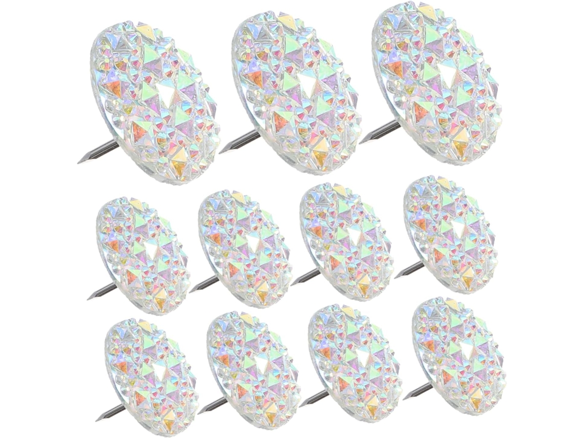 100 Peças De Strass Para Quadro Cortiça, Tachinhas Multifuncionais