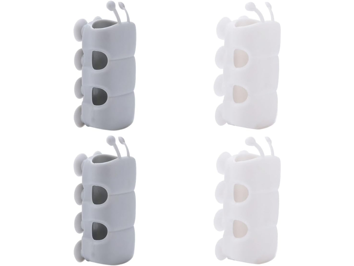 Conjunto De 4 Suportes Silicone Para Chuveirinho Mão, Reutilizáveis E Fáceis De Transportar, Para Banheiro