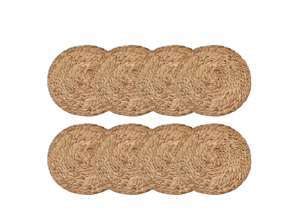 Acessórios Para Panelas, Linho Artesanal, Forma Redonda, 8pcs, 30x30