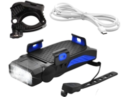 Luz De Ciclismo Com Buzina - Segurança Para Noturno Alerta Sonoro