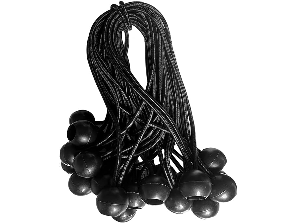 Cordão De Ajuste Com Bola, 15 Cm (6 Polegadas), Para Tecido De Barraca, Toldo, Pacote Com 25 Unidades