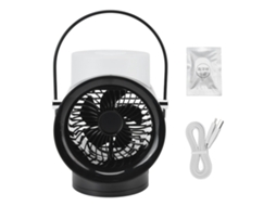 Ventilador Elétrico Portátil Laxiscreed Com Autonomia De Recarga Via Usb, Oscilação De 120° E 350ml De Umidade