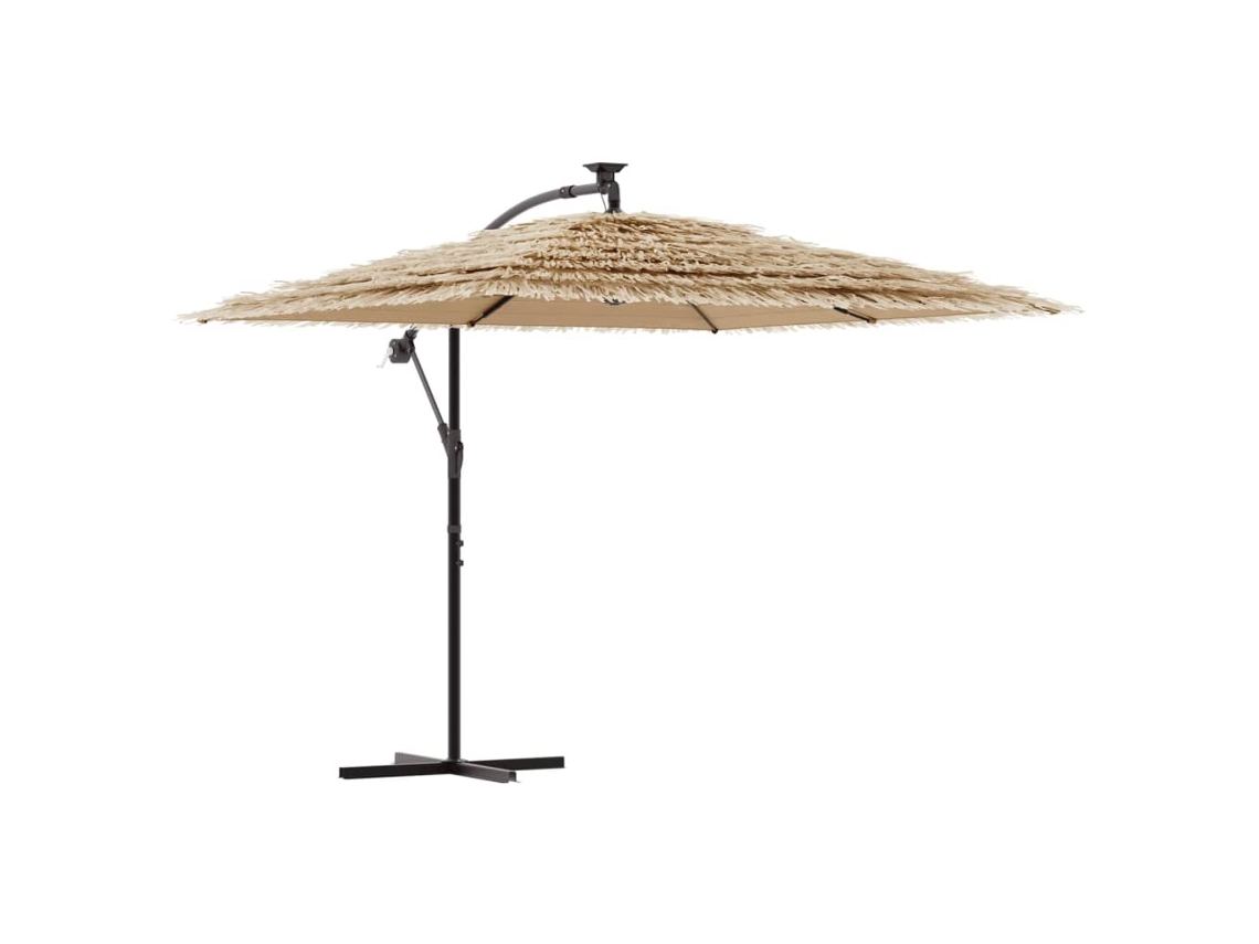 Maison Exclusive - Guarda-sol De Jardim Com Poste De Aço 246x246x230 Cm Castanho