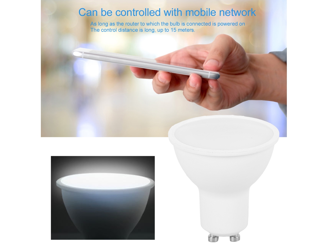 Bombilla Led Gu10 Spotlight Inteligente De 5 Vías Control Móvil Tuya Wifi 3.5w Ac100-240v