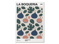 Pôster Em Tela - Estampa De Frutas, 21x29,7cm A4 - (verde, Ilustração, Boho, Fundos E Padrões)