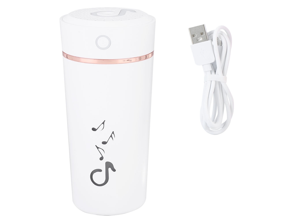 Umidificador Laxiscreed Com Função De Luz Noturna, Grande Capacidade Para Uso Em Escritório, Casa, Mesa Ou Carro, Usb Branco