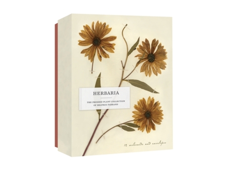 Livro herbaria: the pressed plant collection of beatrix farrand notecards de princeton architectural press (inglês)