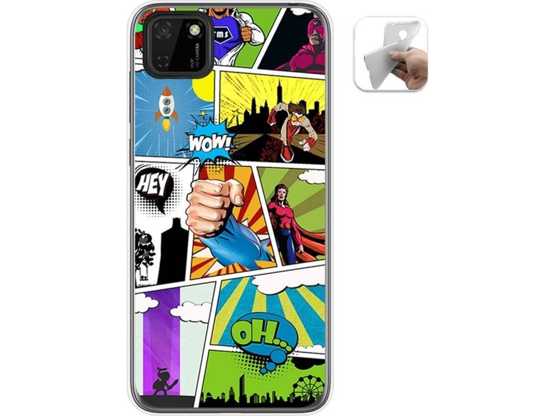 Capa Huawei Y5p TUMUNDOSMARTPHONE Comic Multicor