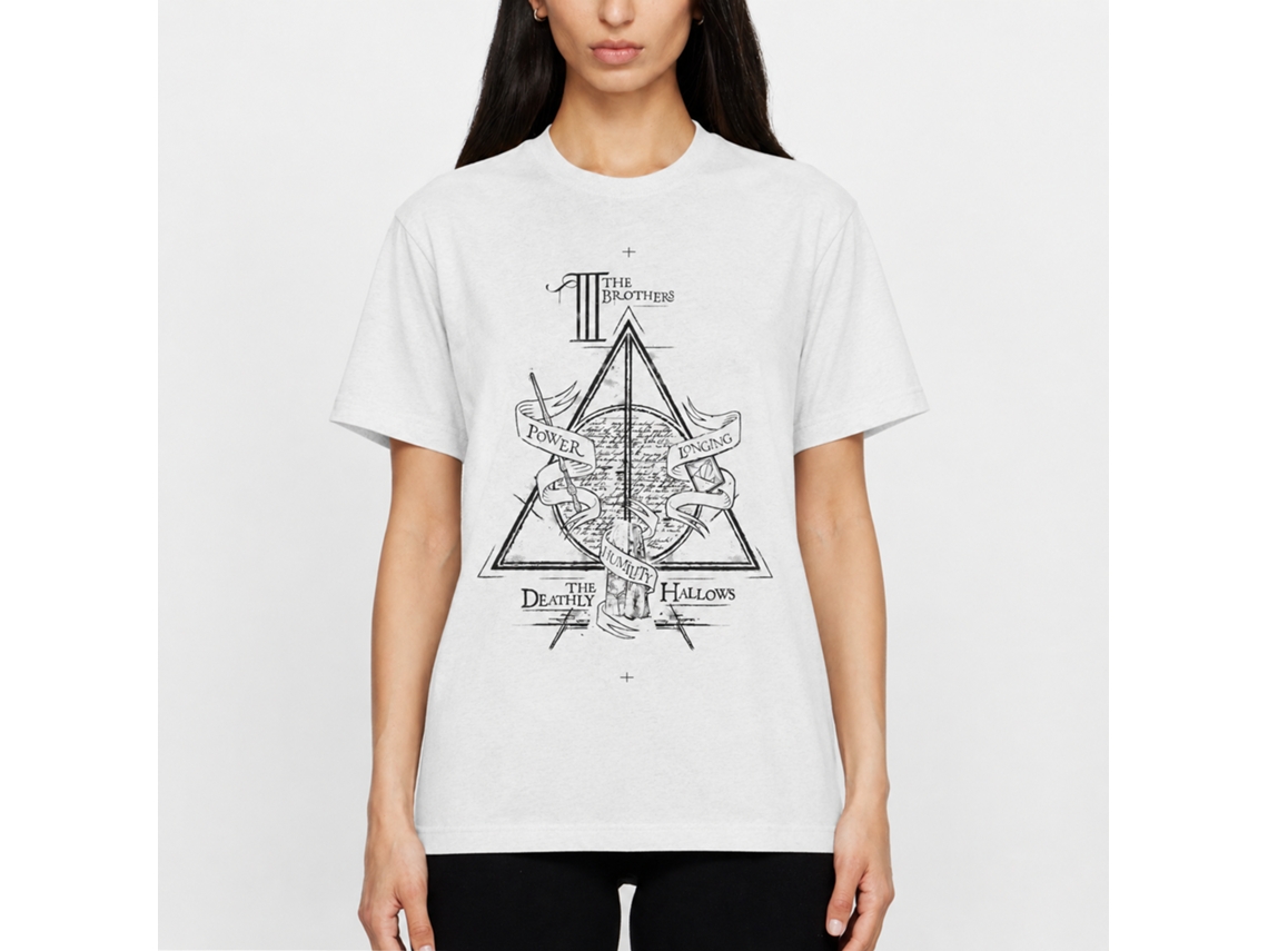 Rockinstone Harry Potter Harry Potter Illustration White T-shirt Size:m