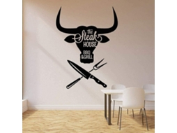 Adesivos Muraux Chambre D'enfant Salon Chambre Autocollants Étanches Bricolagem Churrasco Restaurante Autocollants 57x75cm