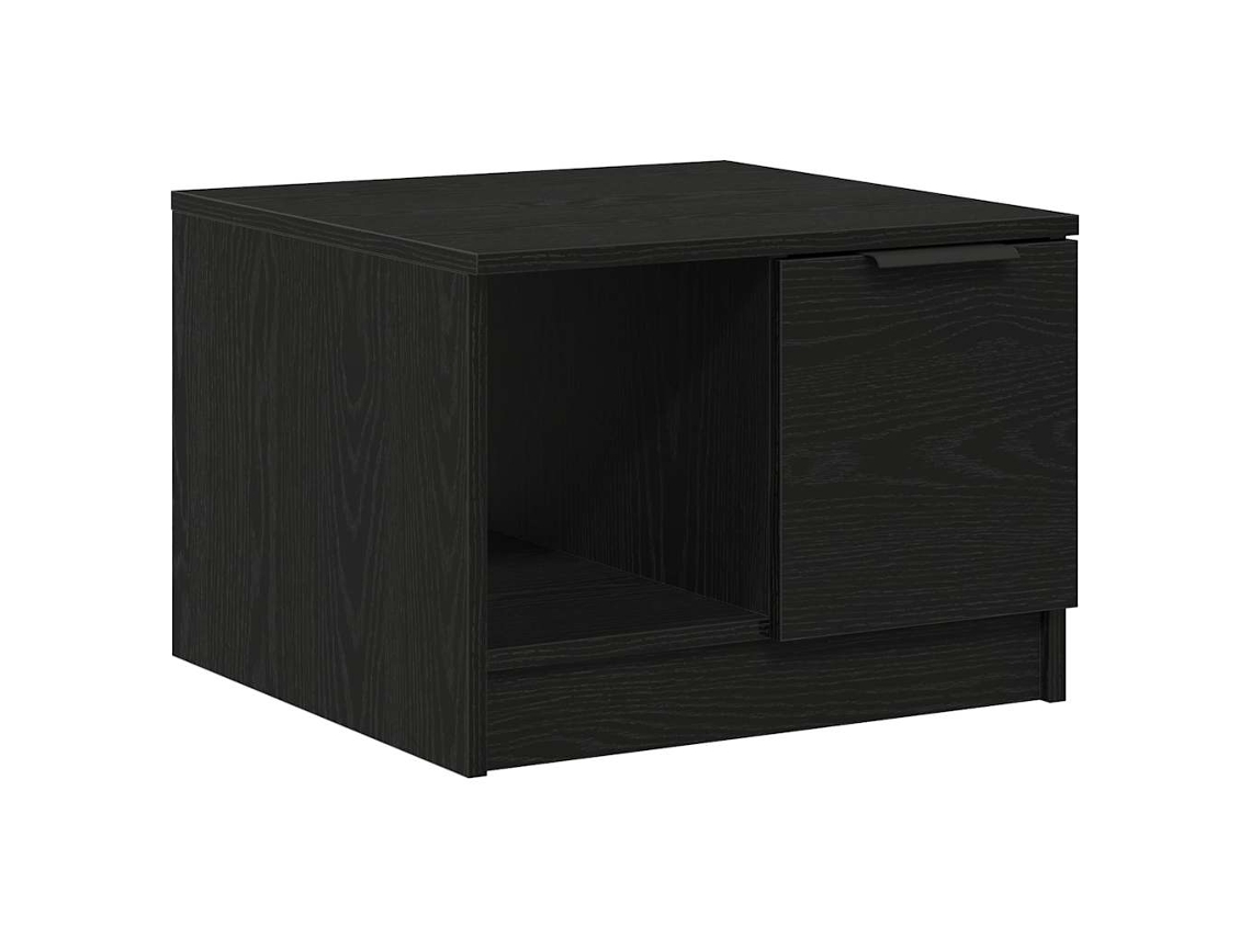 Mesa de Centro com Gaveta MAISON EXCLUSIVE Carvalho Preto 50x50x36 cm
