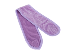 Bandana facial para spa, ideal para maquiagem, banho e esportes. Elástica e ajustável. Roxa.