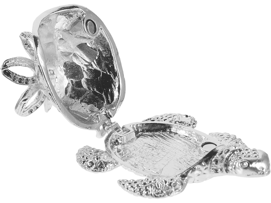 Suporte De Mesa Vanzack Para Exibição Bolas Cristal Grandes Com Base Metal Em Formato Tartaruga, Suporte Decorativo