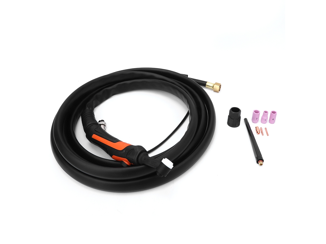 Kit De Tocha De Solda Tig-9vf Com Ponta Flexível E Conexão M16x1.5 Da Laxiscreed Para Soldadura Precisa