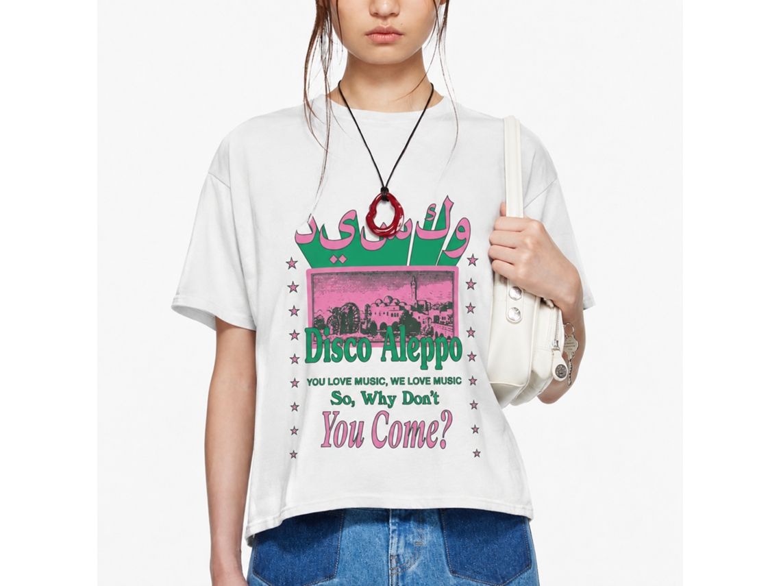 Rockinstone Disco Aleppo Syria Chamagochi T-shirt Unique Designer Style