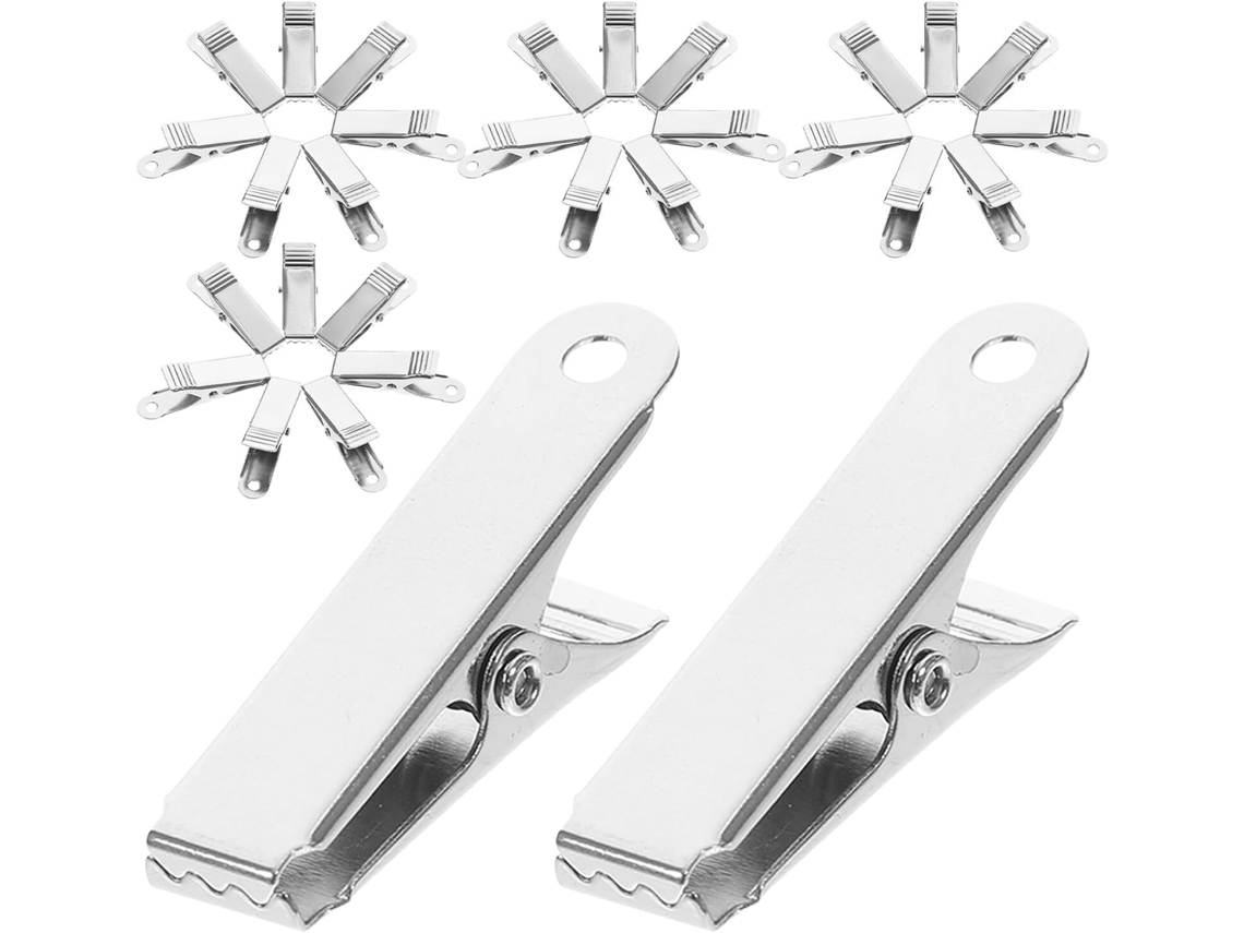 Conjunto de 40 Mini Presilhas GARNECK em Metal, Fixação Segura para Cabos