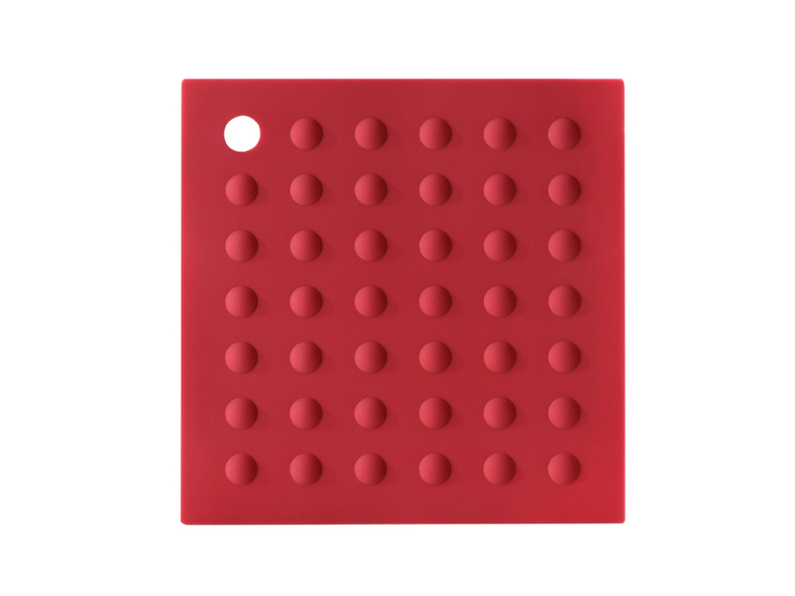 Tapetes de Silicone Vermelhos LAXISCREED para Cozinha e Mesa 18*1