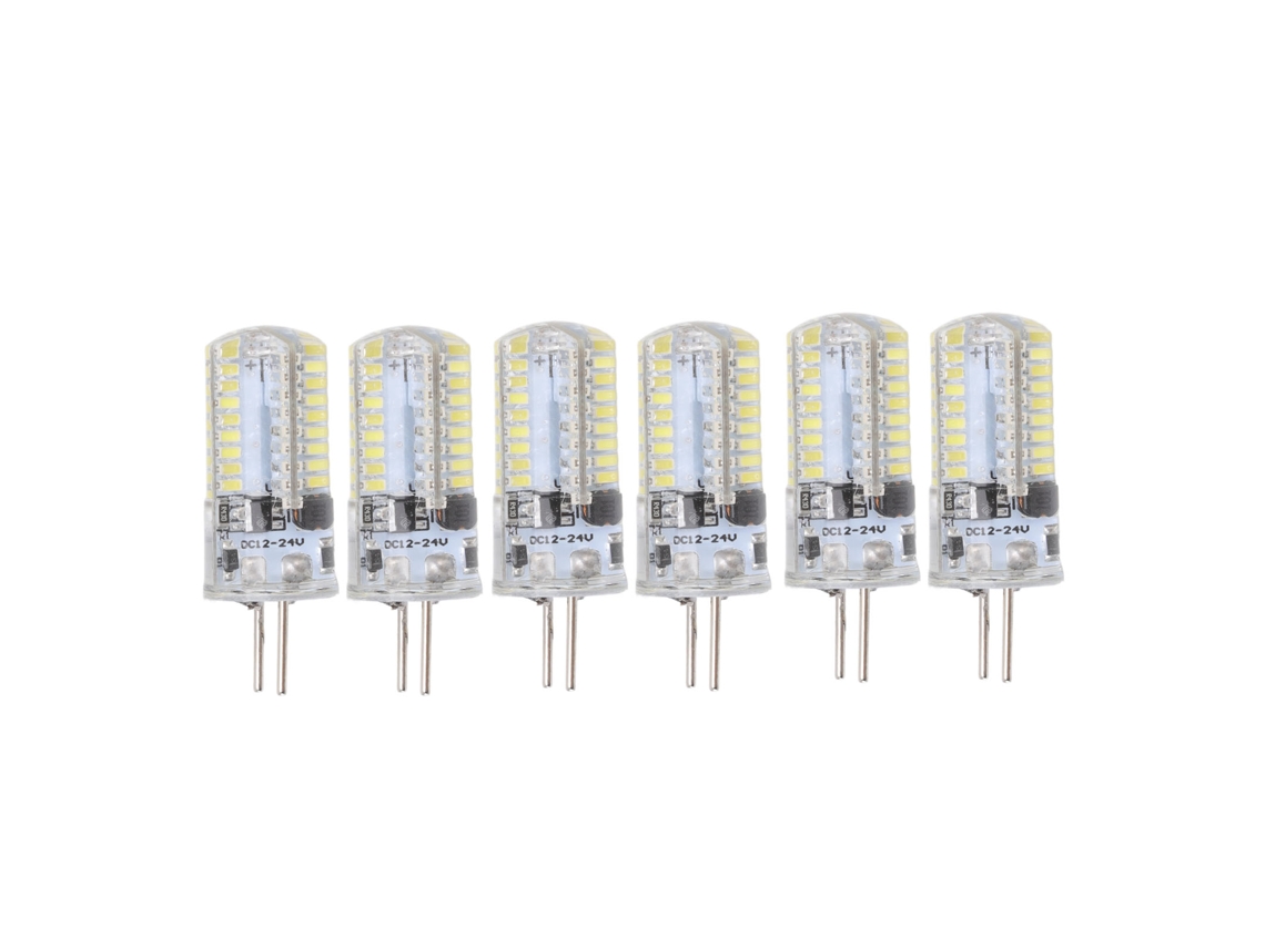 2026 6 Peças de Lâmpadas Led Gy6.35 5w Ac 12v Branco Quente 2700 3000k e Branco Puro 6000 6500k 500lm 72led para Lar e Escritório