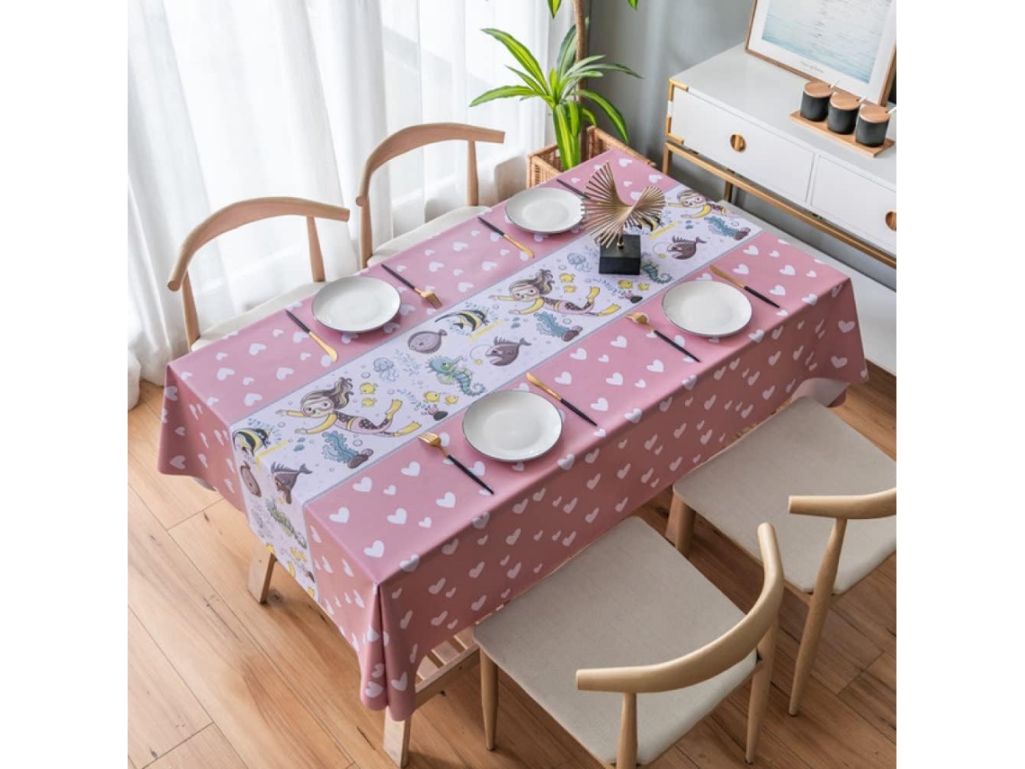 Toalha De Mesa Em Pvc, Capa De Mesa Impermeável