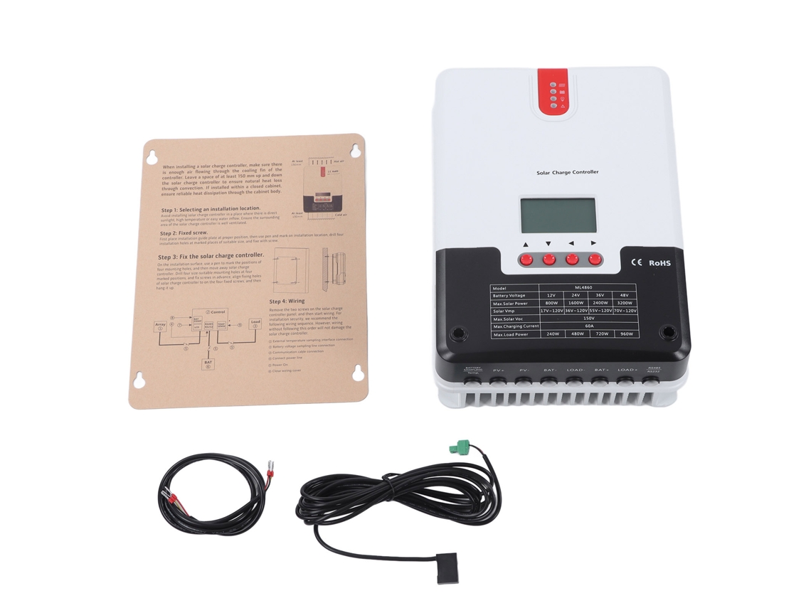 Controlador Solar Mppt Laxiscreed De Alta Eficiência Para Múltiplas Tensãoes