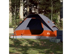 Vidaxl Tenda De Campismo Cúpula P/ 2 Pessoas Impermeável Cinza/laranja
