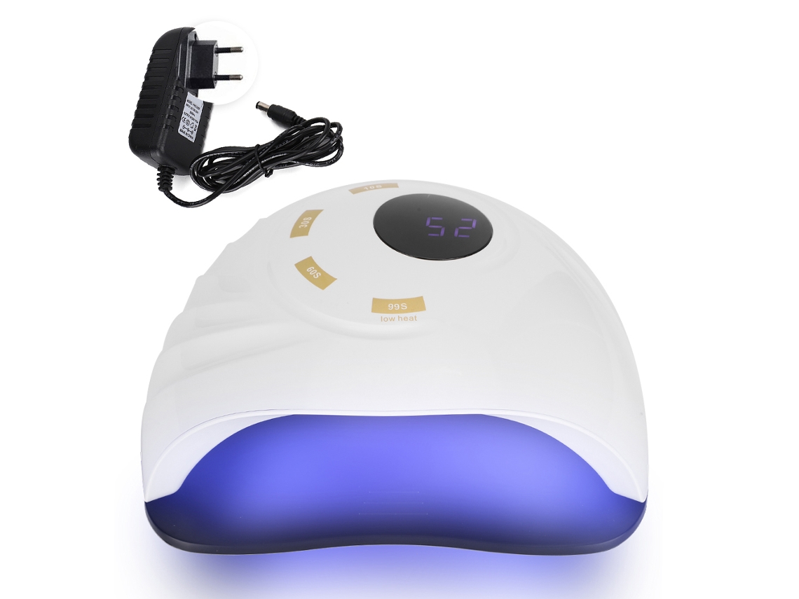 Lâmpada Uv/led Profissional De 90w Para Secagem De Esmalte Em Gel Para Unhas