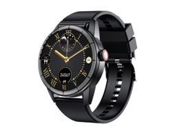 (silicone Preto) Smartwatch Com Fone De Ouvido Bluetooth Tws 2 Em 1 Com Tela Sensível Ao Toque Tft De 1,32 Polegadas