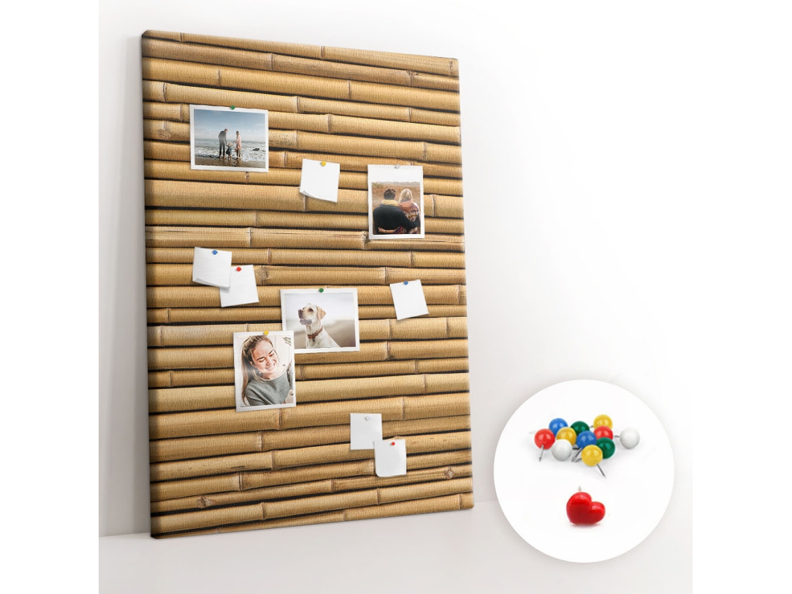 Quadro De Cortiça Com Impressão Bambu Para O Corredor Espelharte (100x140 Cm)