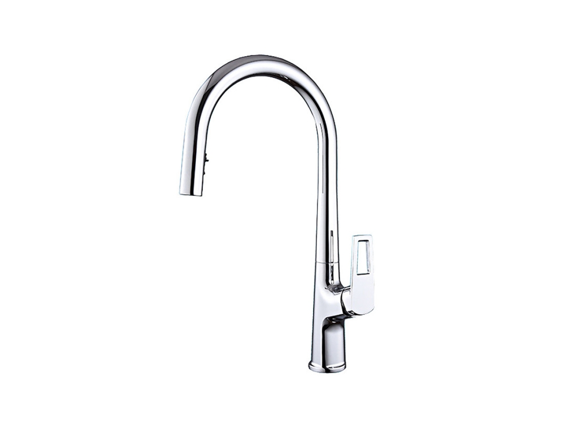 Torneira De Cozinha Sailuo Lh-2255 | Torneira Monomando Com Bica Extraível E Rotação 360º