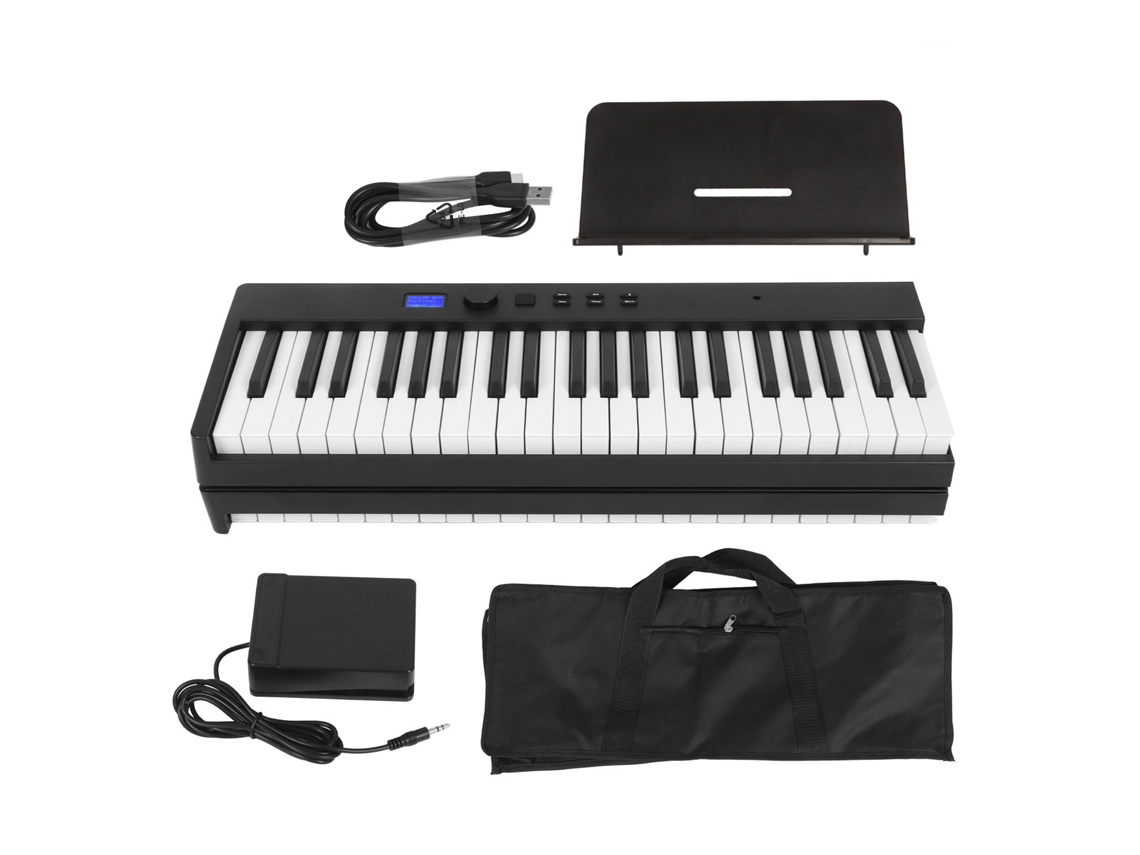 Teclado Digital Piano LAXISCREED 88 Teclas Portátil Preto Uk