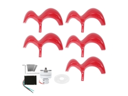 Turbina Eólica De Eixo Vertical (5 Pás, Com Função De Identificação Automática De 24v/48v)