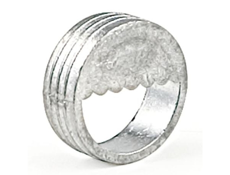 Soporte embutir cilindrico d30x12mm zincado