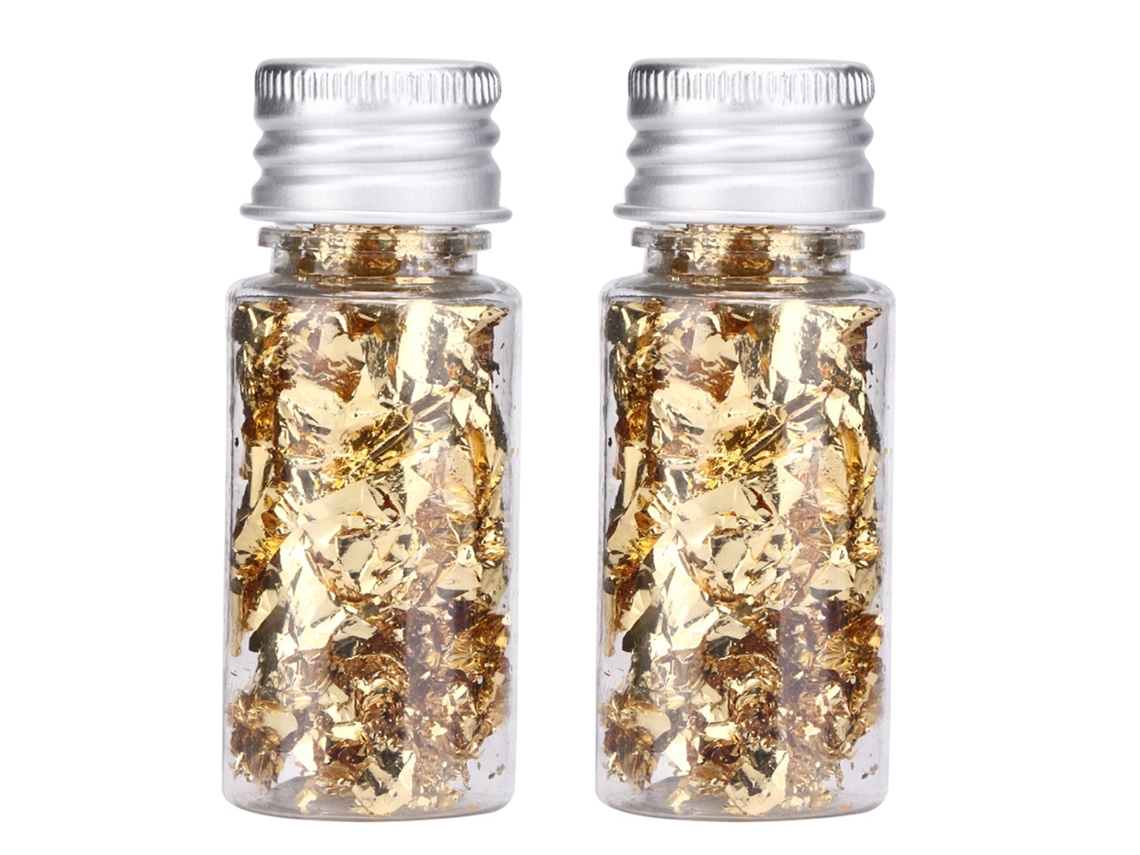 2 Folhas de Ouro Decorativo LAXISCREED para Decoração