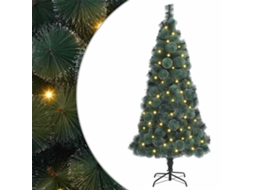 Vidaxl Árvore De Natal Artificial Pré-iluminada Verde 180 Cm Pet