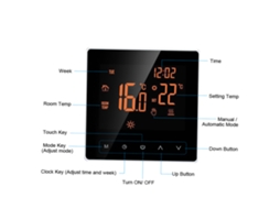 Termostato Digital Programável com Tela LCD Tática para Aquecimento Elétrico 16A | S/MARCA