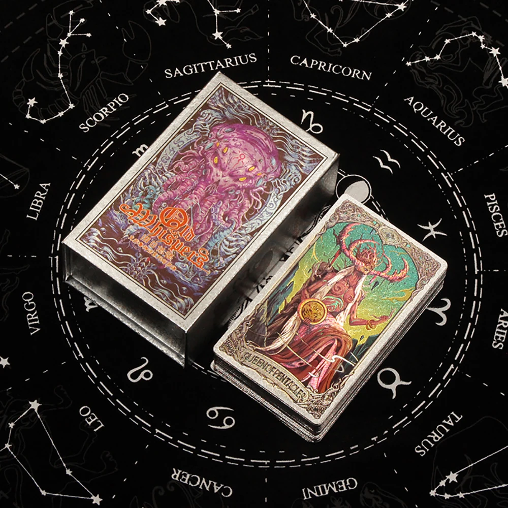 Conjunto De Cartas De Tarô, Jogo De Tabuleiro, 12*7cm, Presente Sofisticado À Prova D'água