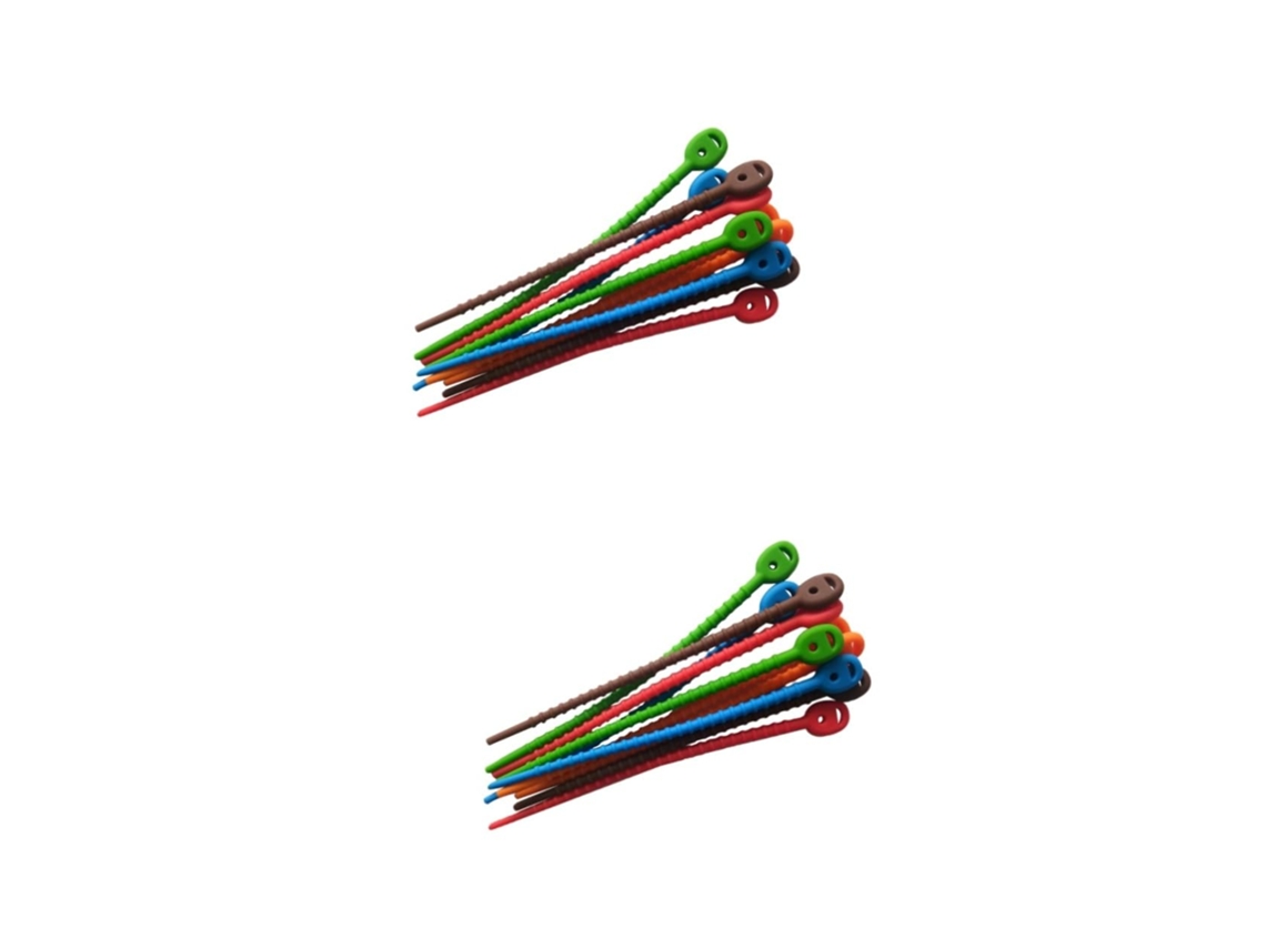 Conjunto De 2 Prendedores De Silicone Autotravantes Para Alimentos (10 Peças)