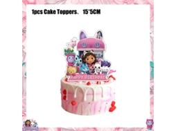 Decoração Para Festa De Aniversário Da Gabby Dollhouse, Gatinho Rosa Gabby, Copo De Papel, Prato, Guardanapos, Balão, Cenário, Chá De Bebê, Acessórios