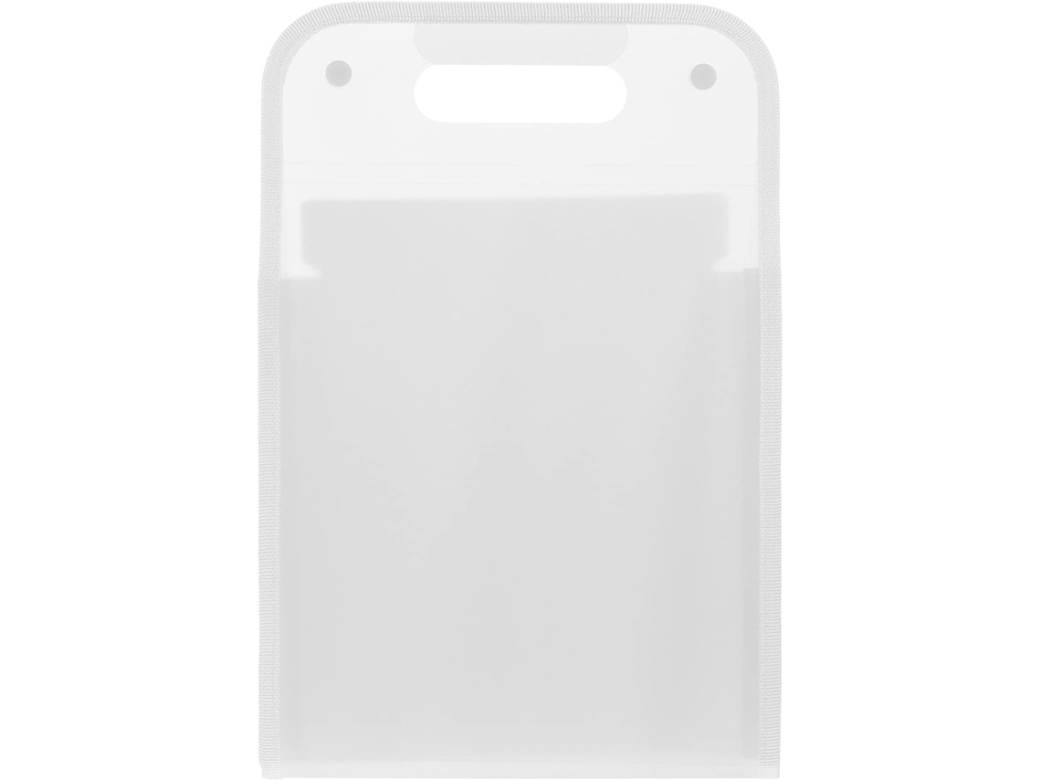 Organizador de mesa expansível Pretyzoom com 13 compartimentos, porta-recibos e documentos para viagens escolares.
