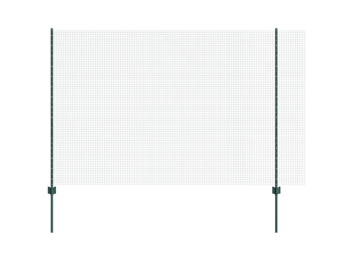Conjunto 1 Cerca Externa Vidaxl Verde Aço (25 X 1,5 M)