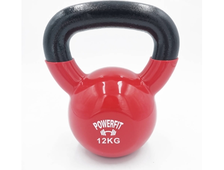 Kettlebell  POWERFIT Vinyl Dipping  Vermelho (12 Kg)