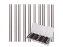 Jogo de 10 lâminas para plainas elétricas, 82x5,5x1,1mm, compatíveis com Makita, Black & Decker, Bosch, Dewalt, Elu S/MARCA